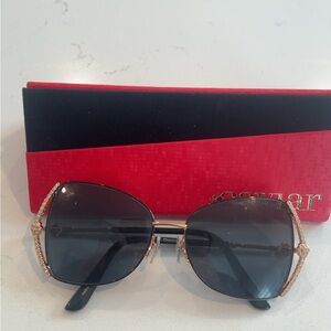 Caviar Black and Gold Women's Sunglasses